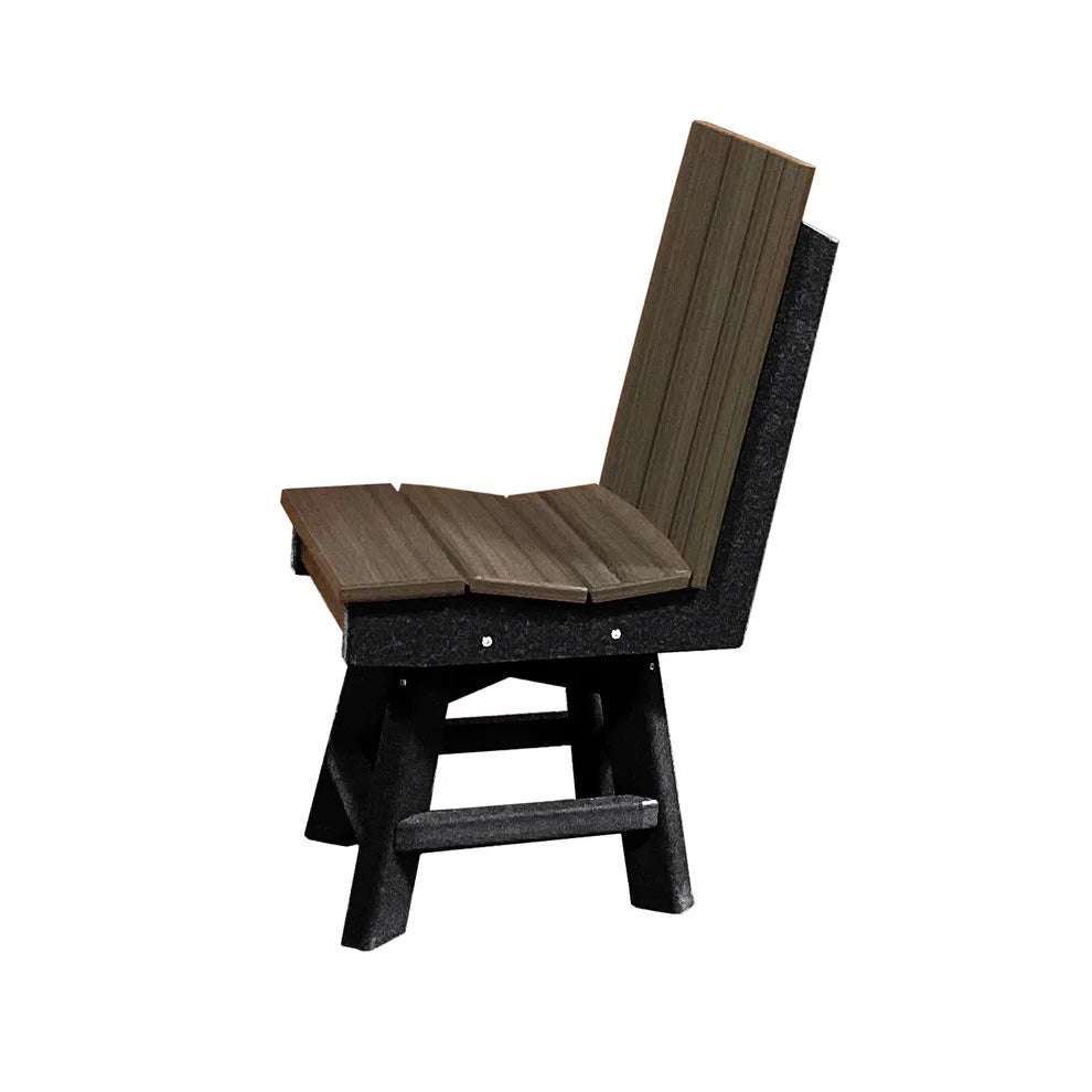 Perfect Choice Furniture Recycled Plastic Stanton Swivel Dining Height Armless Chair - LEAD TIME TO SHIP 4 WEEKS OR LESS