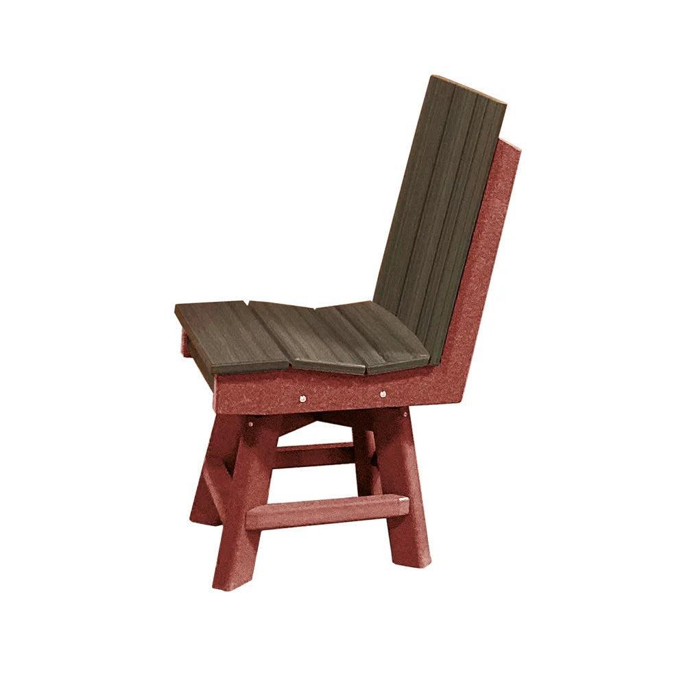 Perfect Choice Furniture Recycled Plastic Stanton Swivel Dining Height Armless Chair - LEAD TIME TO SHIP 4 WEEKS OR LESS