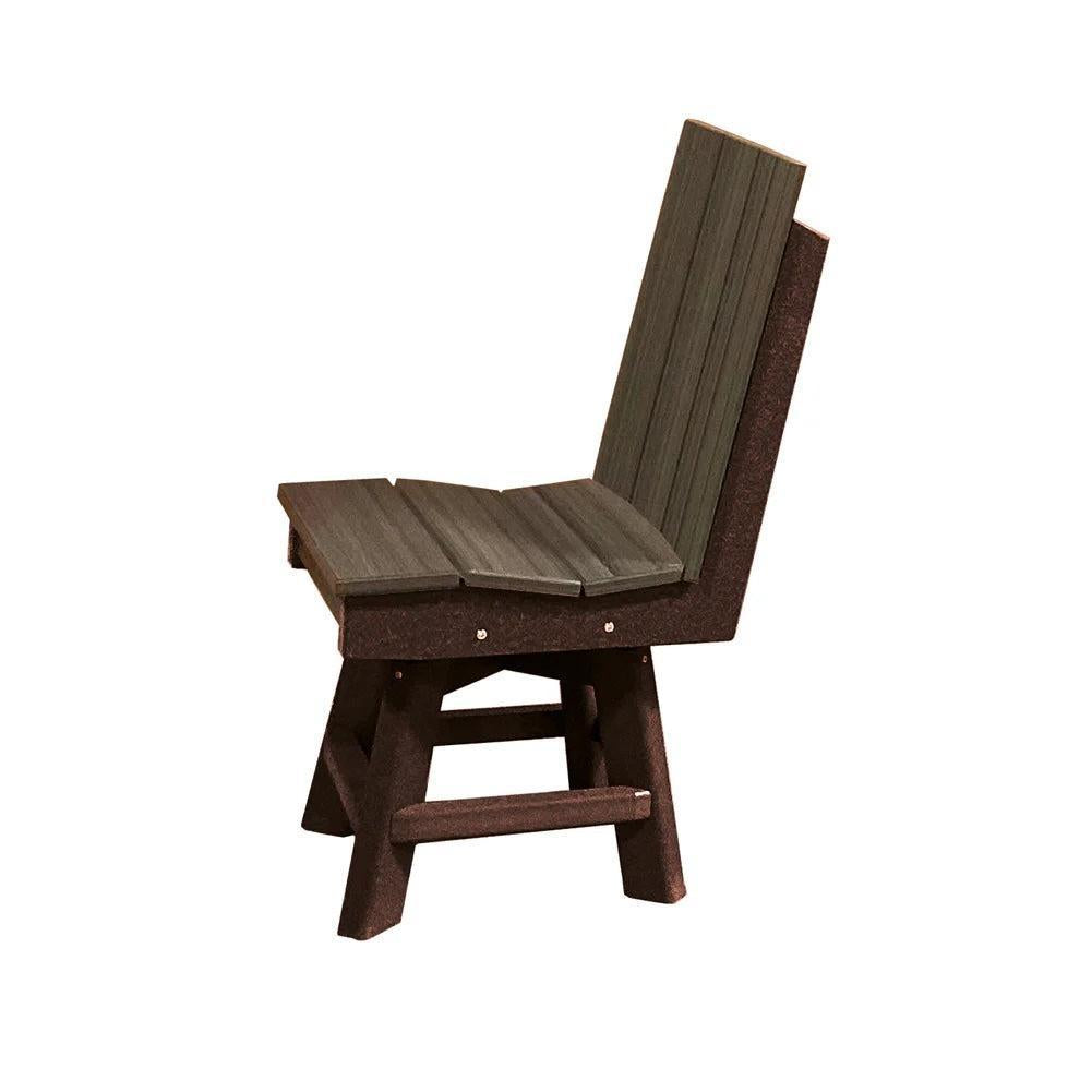 Perfect Choice Furniture Recycled Plastic Stanton Swivel Dining Height Armless Chair - LEAD TIME TO SHIP 4 WEEKS OR LESS