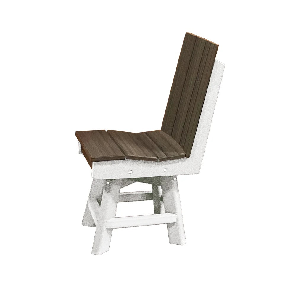 Perfect Choice Furniture Recycled Plastic Stanton Swivel Dining Height Armless Chair - LEAD TIME TO SHIP 4 WEEKS OR LESS