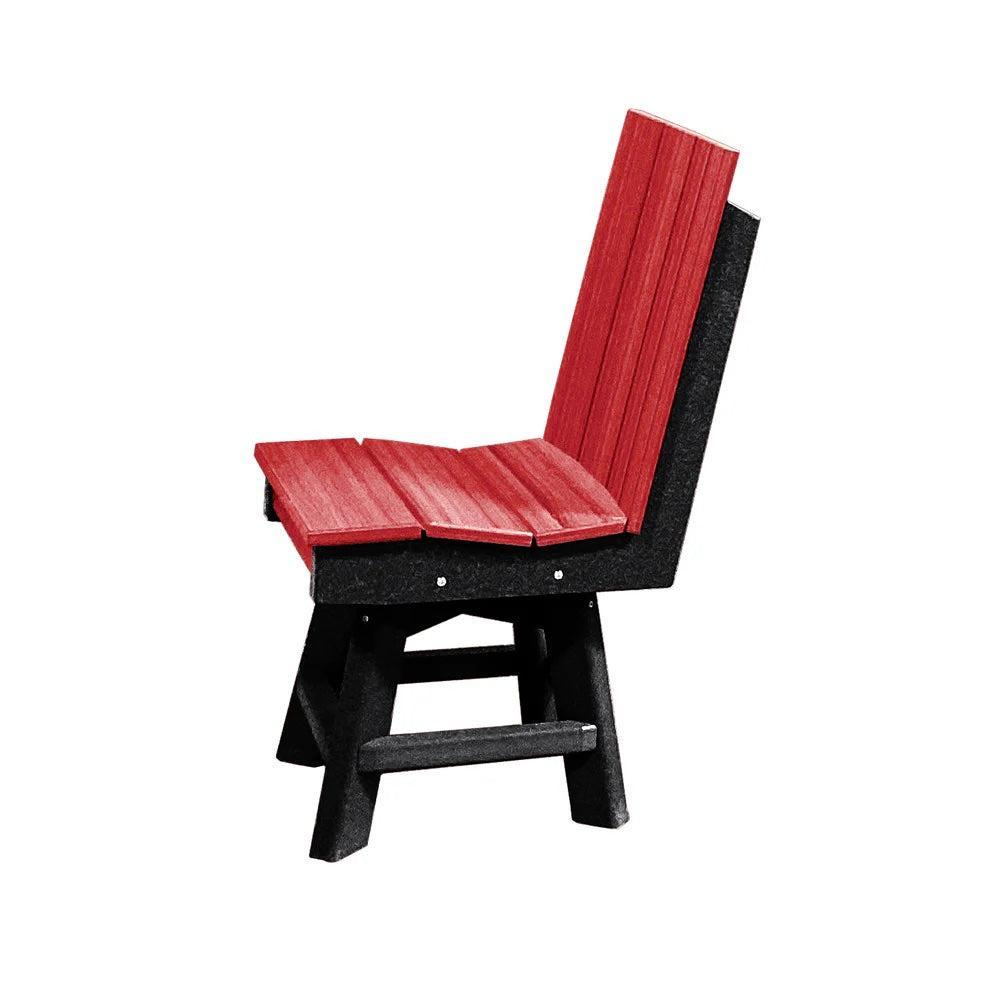 Perfect Choice Furniture Recycled Plastic Stanton Swivel Dining Height Armless Chair - LEAD TIME TO SHIP 4 WEEKS OR LESS