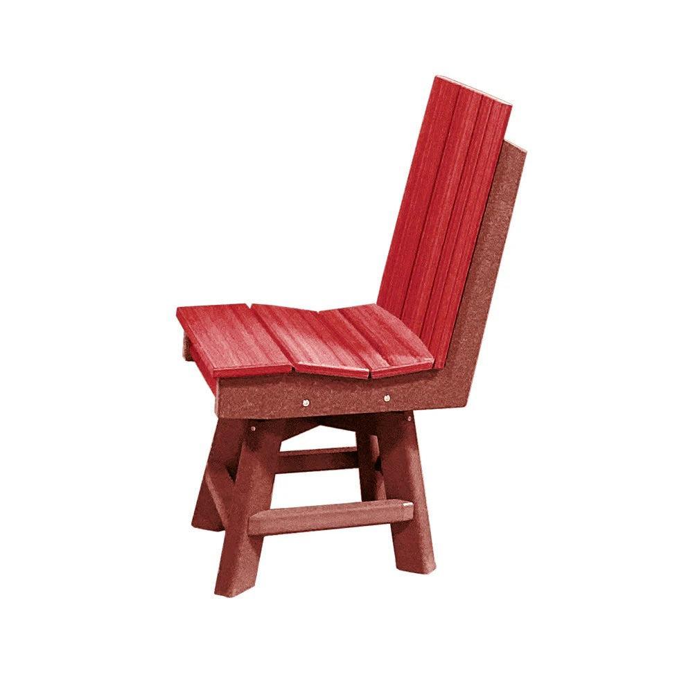 Perfect Choice Furniture Recycled Plastic Stanton Swivel Dining Height Armless Chair - LEAD TIME TO SHIP 4 WEEKS OR LESS