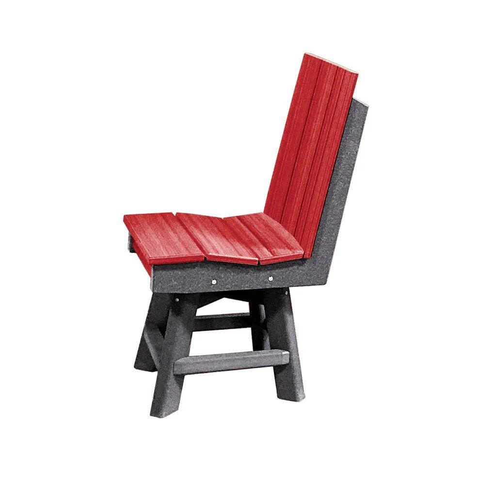 Perfect Choice Furniture Recycled Plastic Stanton Swivel Dining Height Armless Chair - LEAD TIME TO SHIP 4 WEEKS OR LESS