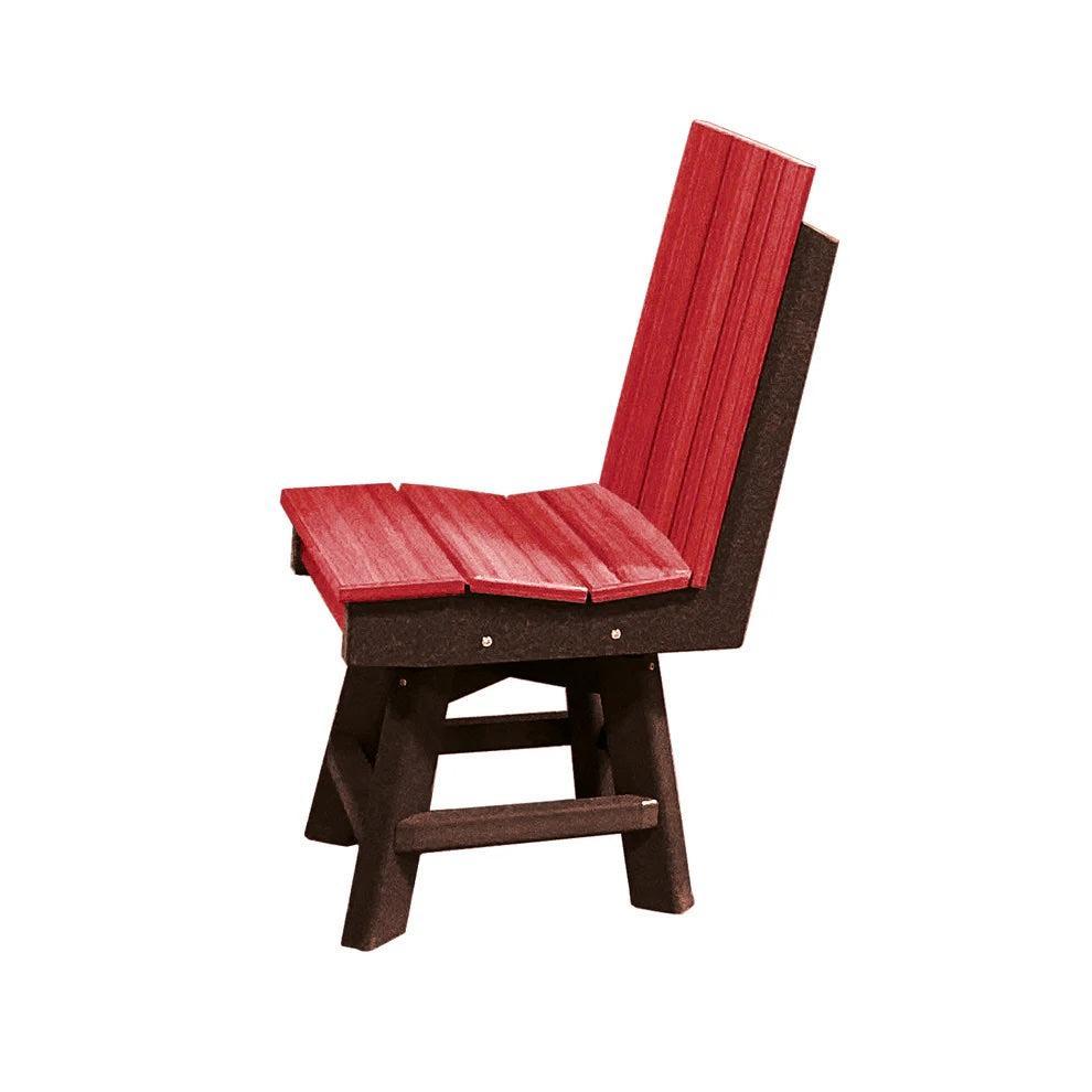 Perfect Choice Furniture Recycled Plastic Stanton Swivel Dining Height Armless Chair - LEAD TIME TO SHIP 4 WEEKS OR LESS