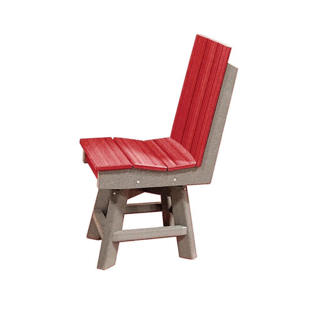 Perfect Choice Furniture Recycled Plastic Stanton Swivel Dining Height Armless Chair - LEAD TIME TO SHIP 4 WEEKS OR LESS