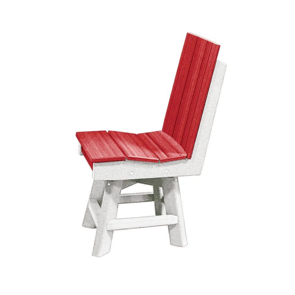 Perfect Choice Furniture Recycled Plastic Stanton Swivel Dining Height Armless Chair - LEAD TIME TO SHIP 4 WEEKS OR LESS