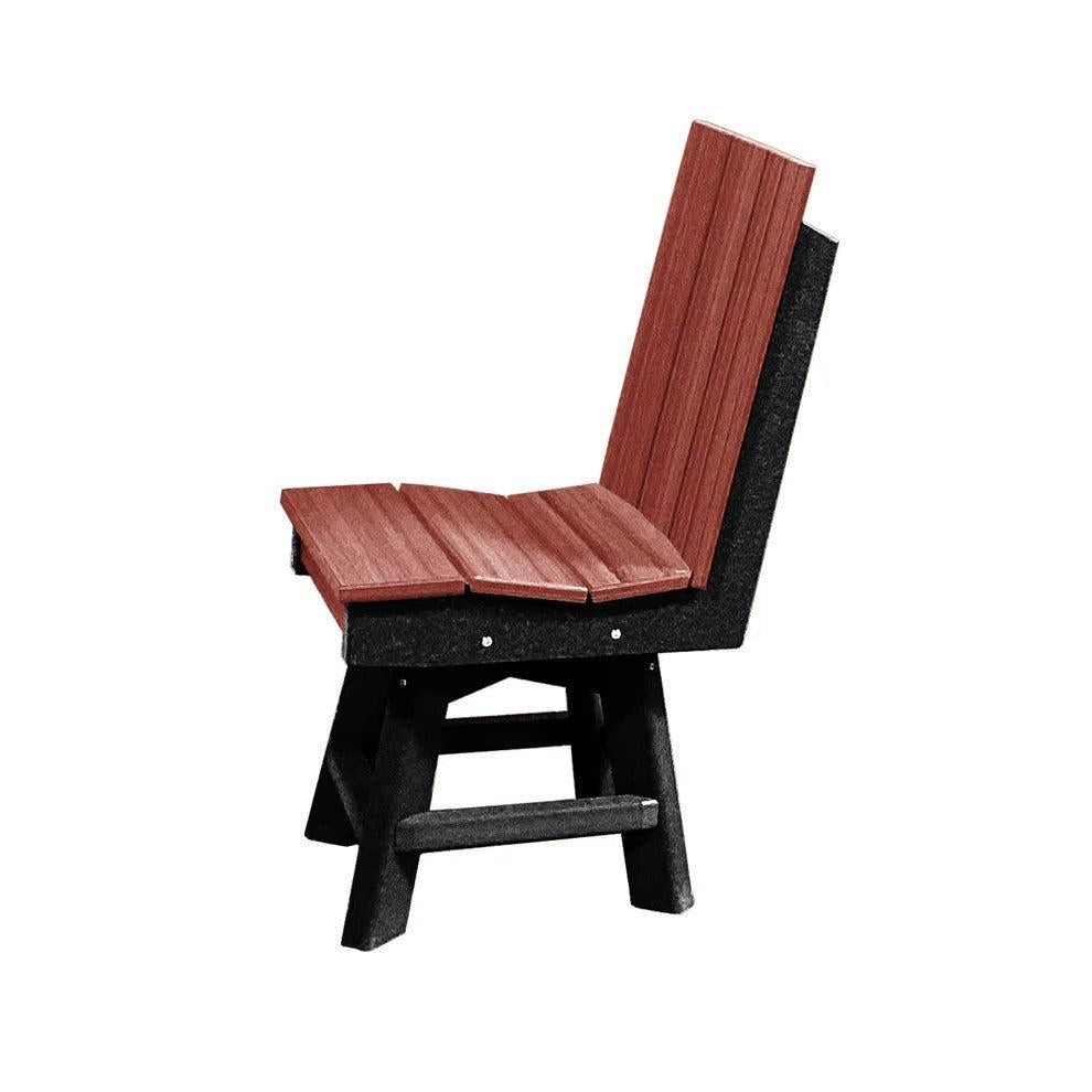 Perfect Choice Furniture Recycled Plastic Stanton Swivel Dining Height Armless Chair - LEAD TIME TO SHIP 4 WEEKS OR LESS