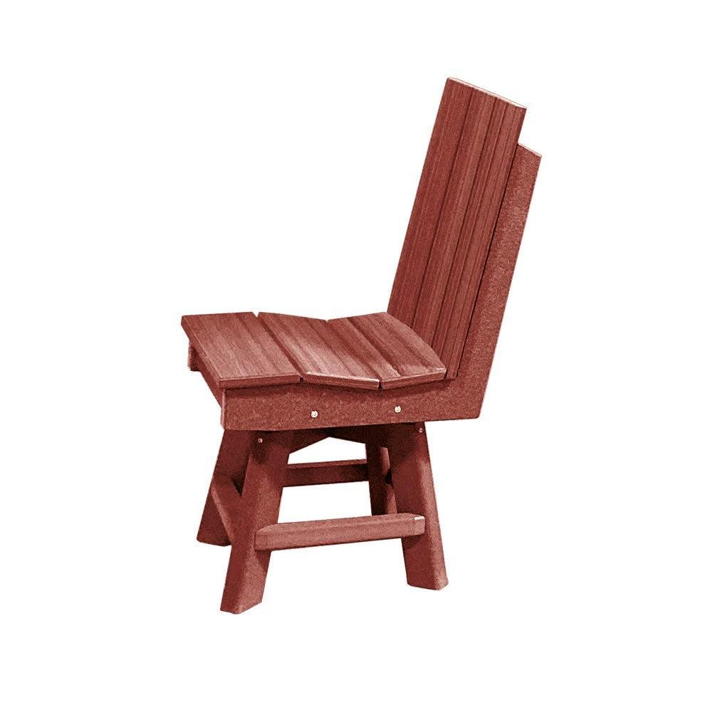 Perfect Choice Furniture Recycled Plastic Stanton Swivel Dining Height Armless Chair - LEAD TIME TO SHIP 4 WEEKS OR LESS