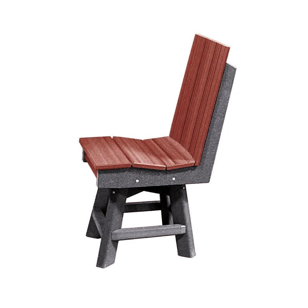 Perfect Choice Furniture Recycled Plastic Stanton Swivel Dining Height Armless Chair - LEAD TIME TO SHIP 4 WEEKS OR LESS