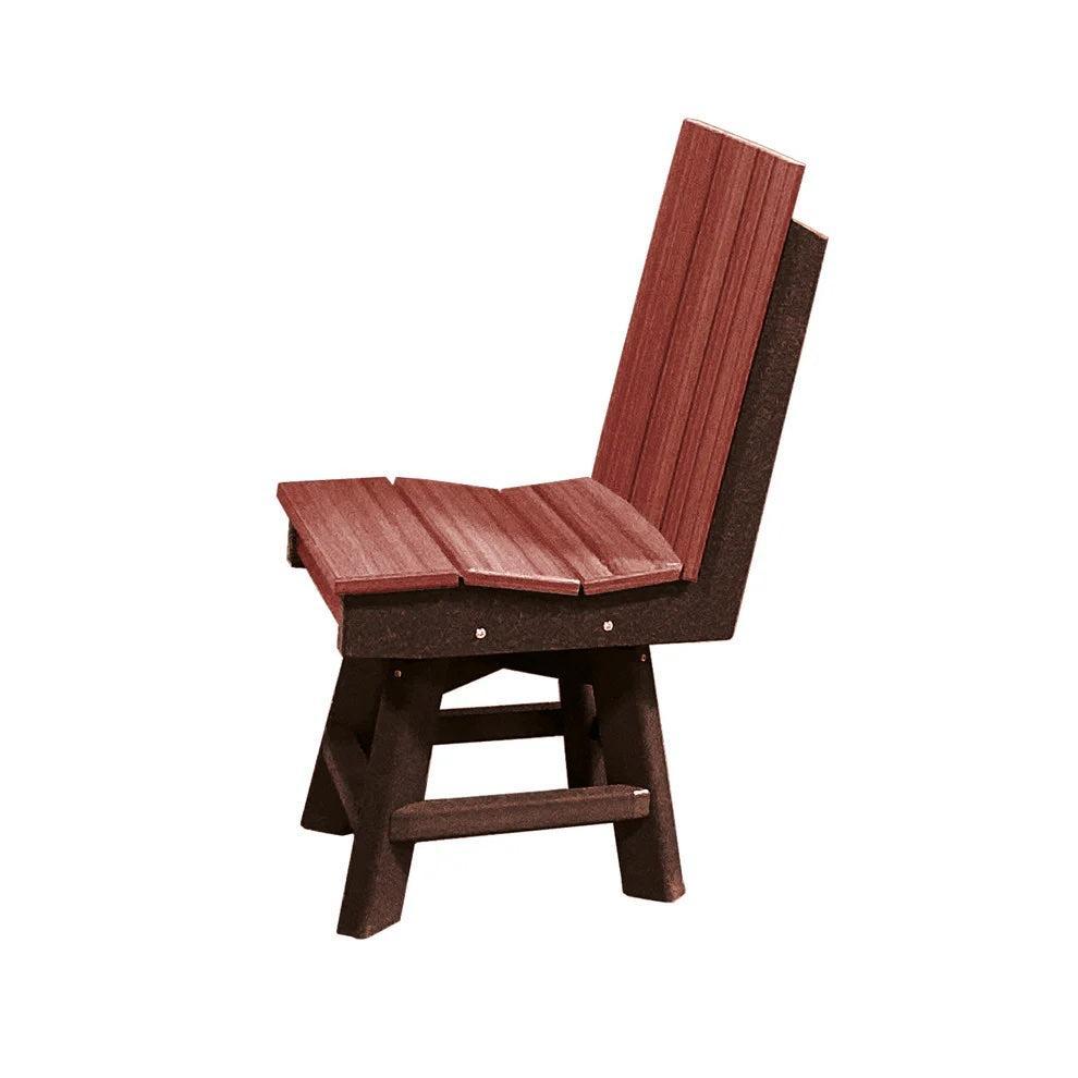 Perfect Choice Furniture Recycled Plastic Stanton Swivel Dining Height Armless Chair - LEAD TIME TO SHIP 4 WEEKS OR LESS