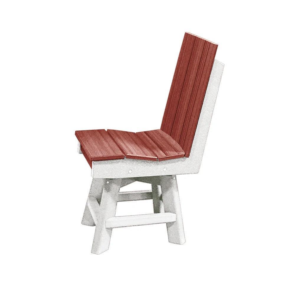 Perfect Choice Furniture Recycled Plastic Stanton Swivel Dining Height Armless Chair - LEAD TIME TO SHIP 4 WEEKS OR LESS