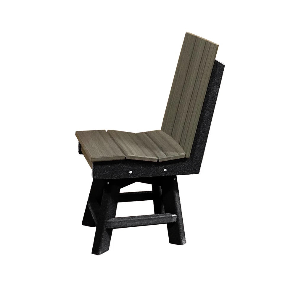 Perfect Choice Furniture Recycled Plastic Stanton Swivel Dining Height Armless Chair - LEAD TIME TO SHIP 4 WEEKS OR LESS