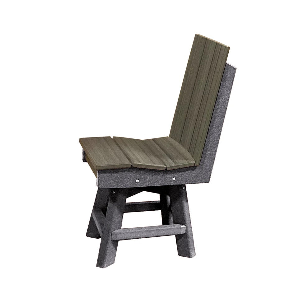 Perfect Choice Furniture Recycled Plastic Stanton Swivel Dining Height Armless Chair - LEAD TIME TO SHIP 4 WEEKS OR LESS