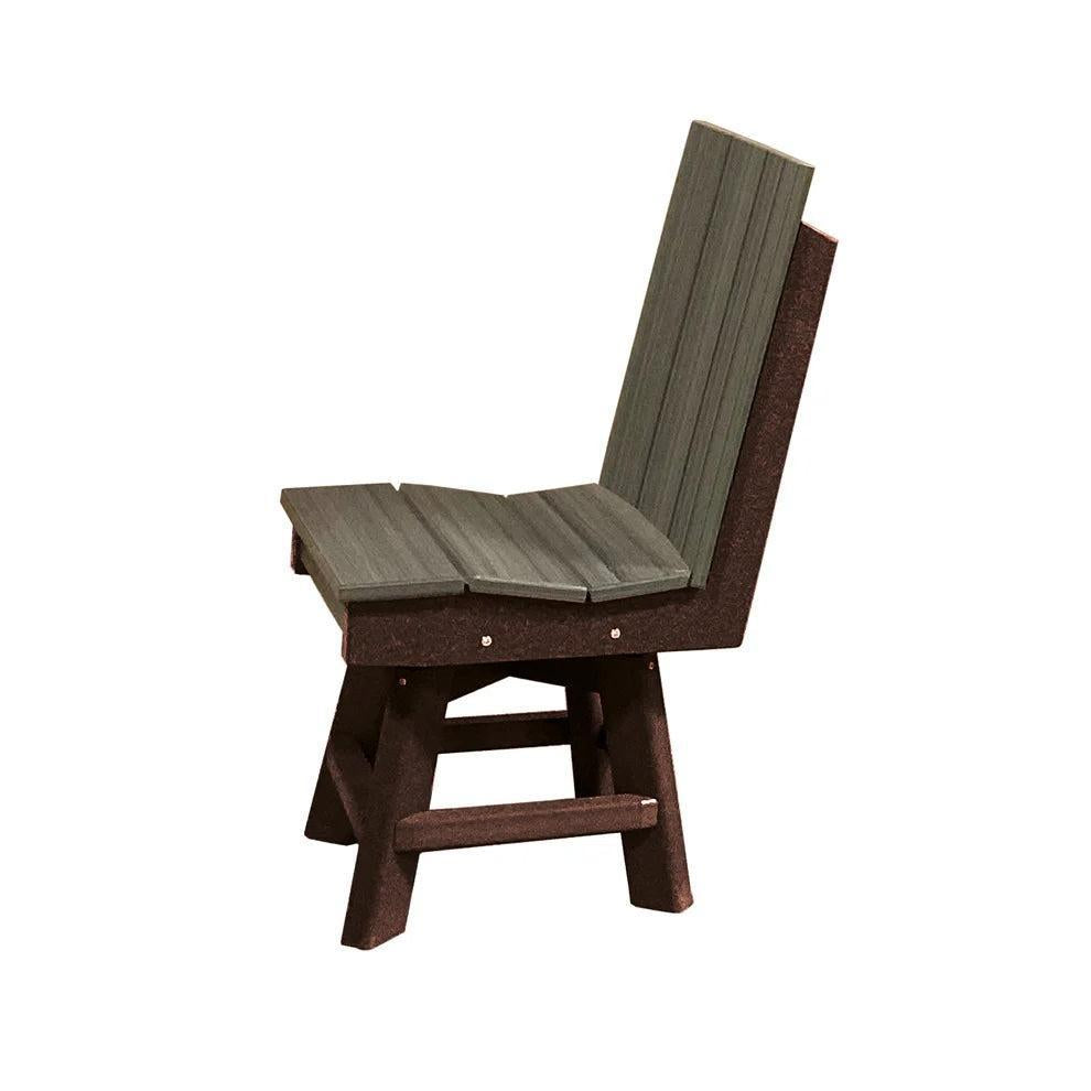 Perfect Choice Furniture Recycled Plastic Stanton Swivel Dining Height Armless Chair - LEAD TIME TO SHIP 4 WEEKS OR LESS