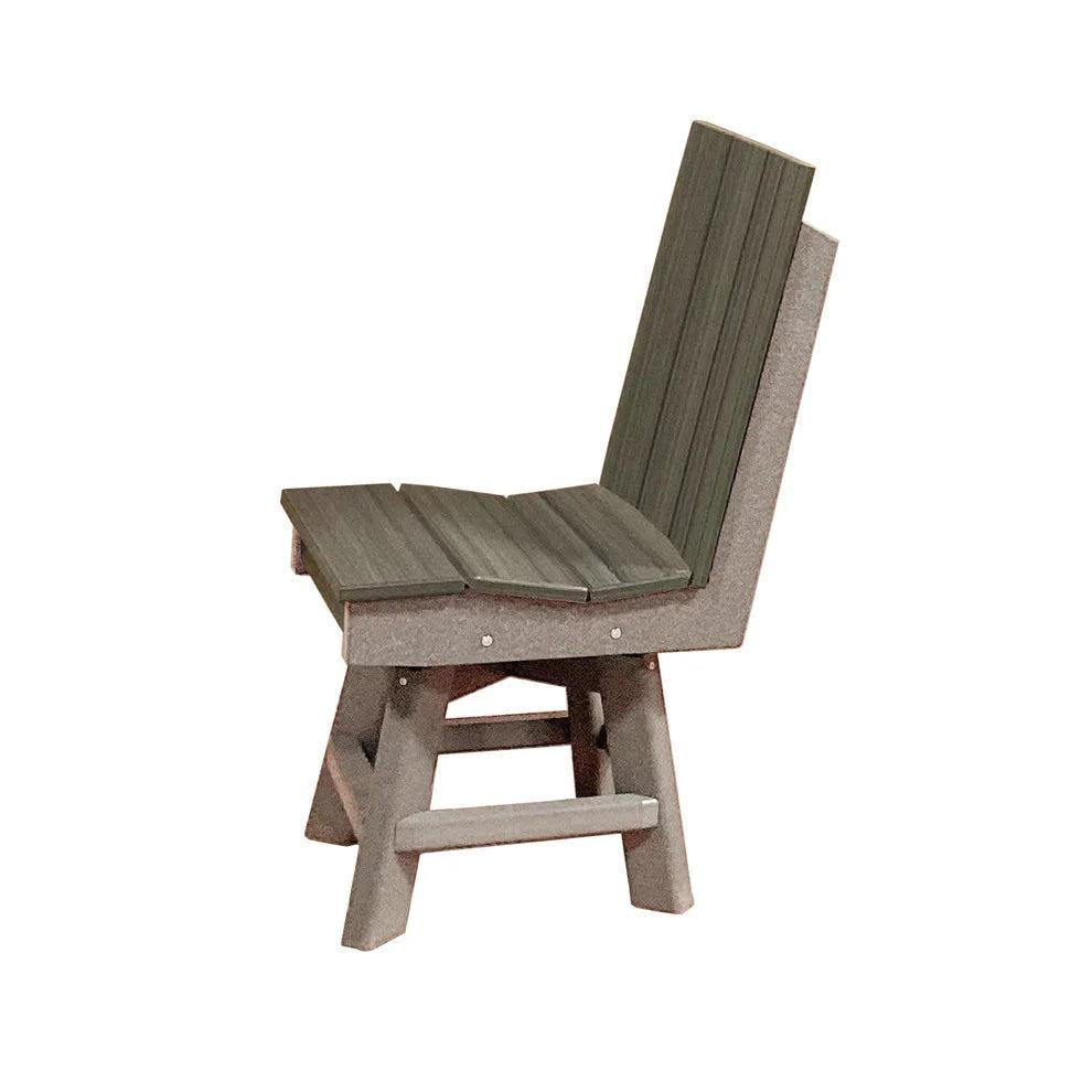 Perfect Choice Furniture Recycled Plastic Stanton Swivel Dining Height Armless Chair - LEAD TIME TO SHIP 4 WEEKS OR LESS