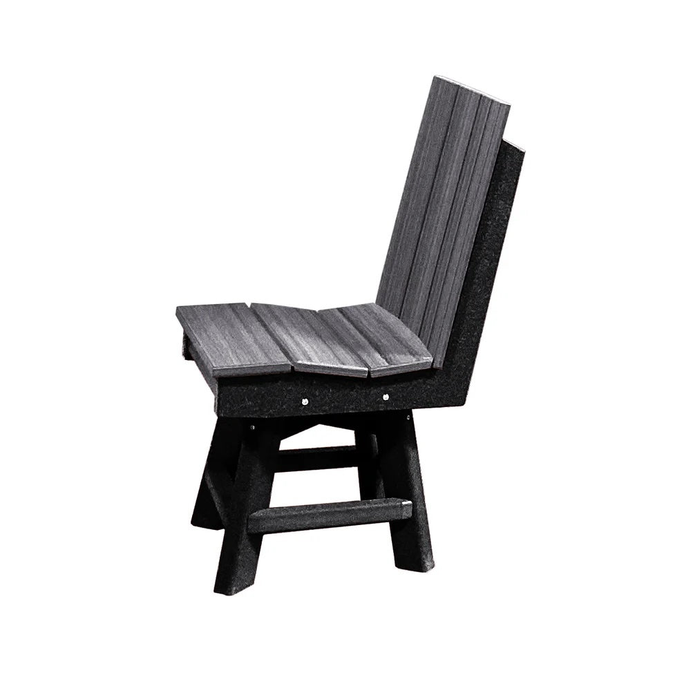 Perfect Choice Furniture Recycled Plastic Stanton Swivel Dining Height Armless Chair - LEAD TIME TO SHIP 4 WEEKS OR LESS