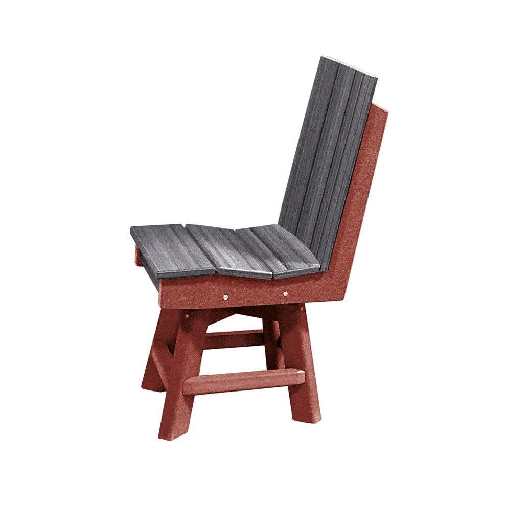 Perfect Choice Furniture Recycled Plastic Stanton Swivel Dining Height Armless Chair - LEAD TIME TO SHIP 4 WEEKS OR LESS