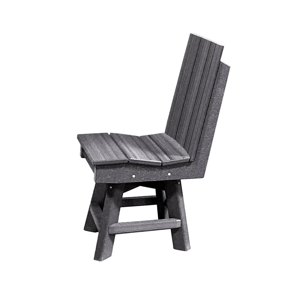 Perfect Choice Furniture Recycled Plastic Stanton Swivel Dining Height Armless Chair - LEAD TIME TO SHIP 4 WEEKS OR LESS