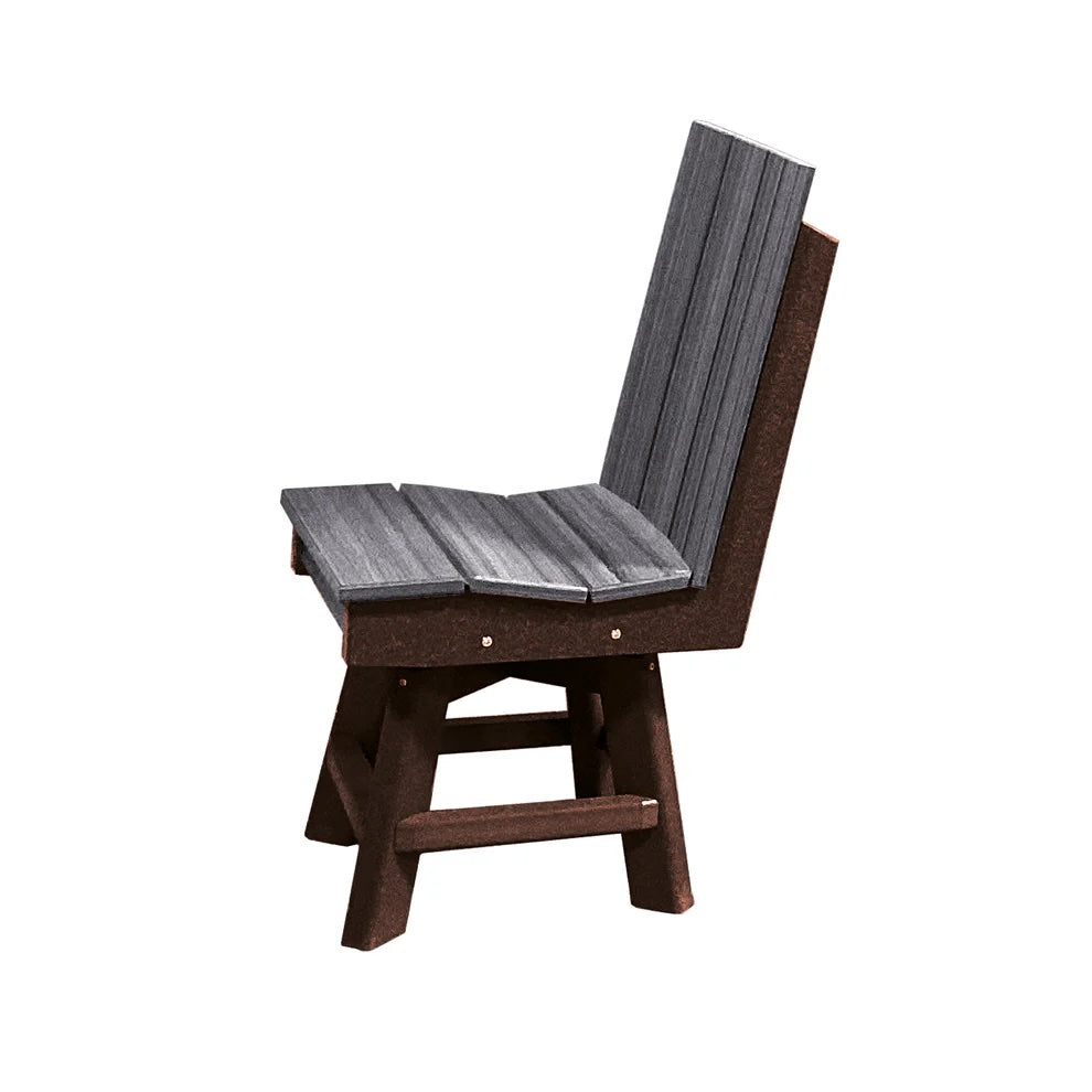 Perfect Choice Furniture Recycled Plastic Stanton Swivel Dining Height Armless Chair - LEAD TIME TO SHIP 4 WEEKS OR LESS