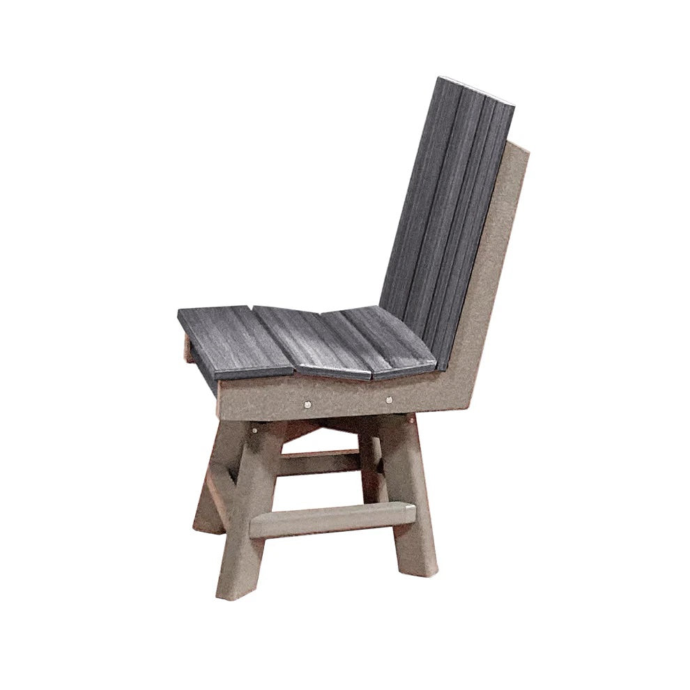 Perfect Choice Furniture Recycled Plastic Stanton Swivel Dining Height Armless Chair - LEAD TIME TO SHIP 4 WEEKS OR LESS