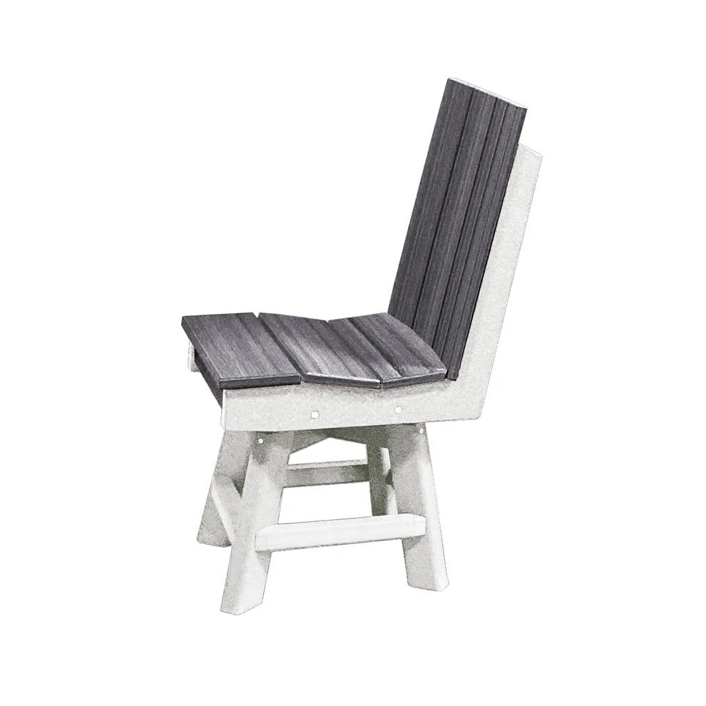 Perfect Choice Furniture Recycled Plastic Stanton Swivel Dining Height Armless Chair - LEAD TIME TO SHIP 4 WEEKS OR LESS