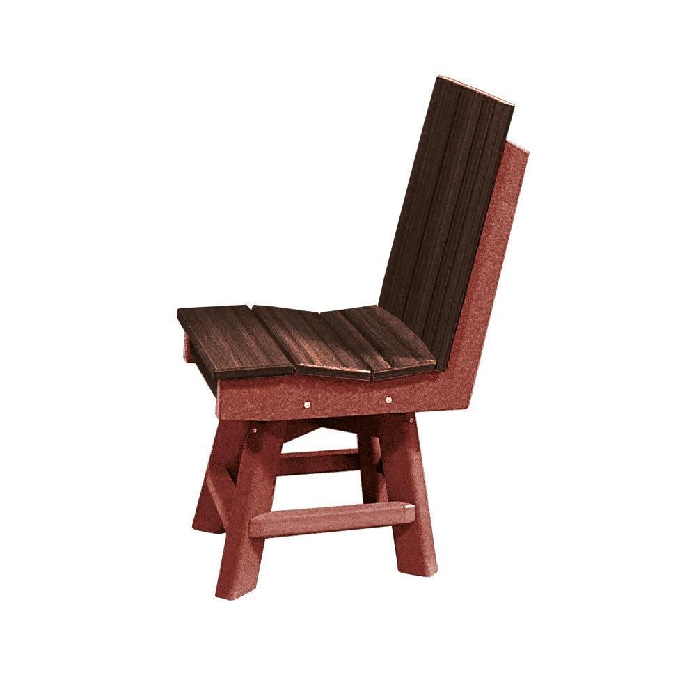 Perfect Choice Furniture Recycled Plastic Stanton Swivel Dining Height Armless Chair - LEAD TIME TO SHIP 4 WEEKS OR LESS