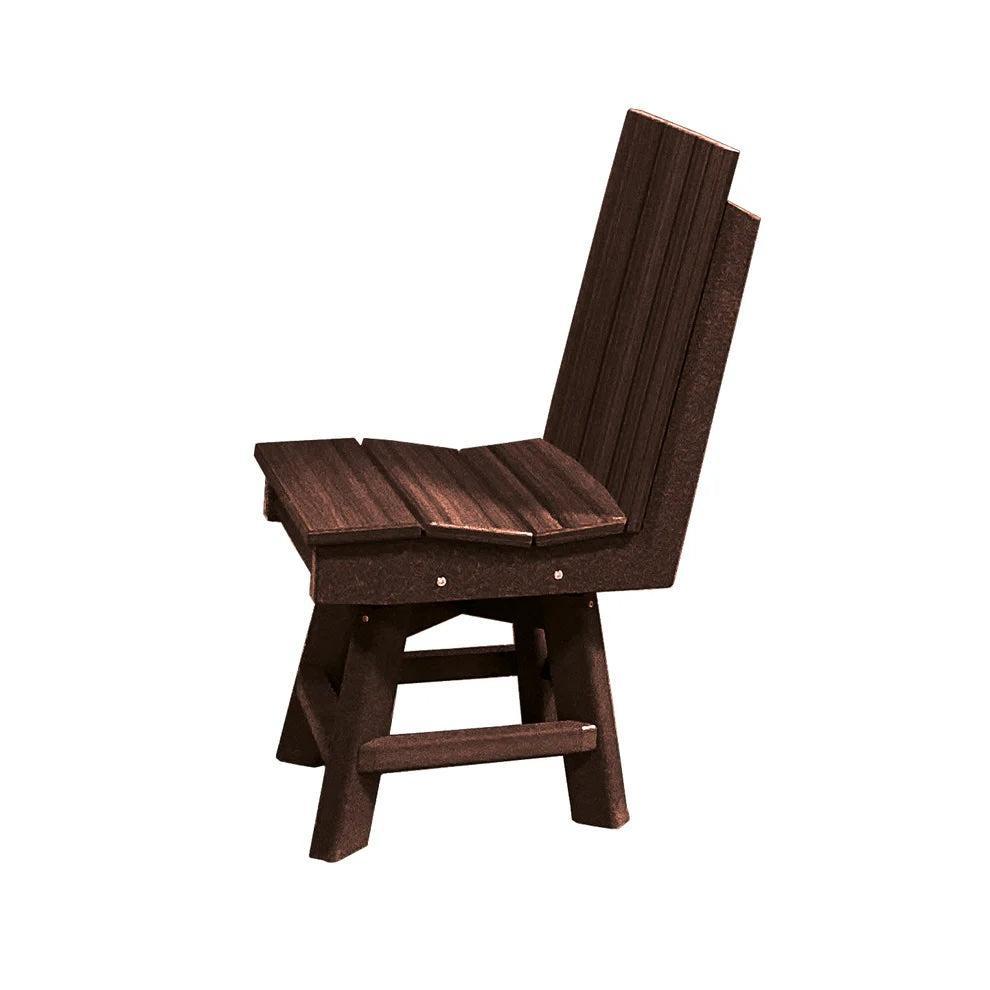 Perfect Choice Furniture Recycled Plastic Stanton Swivel Dining Height Armless Chair - LEAD TIME TO SHIP 4 WEEKS OR LESS