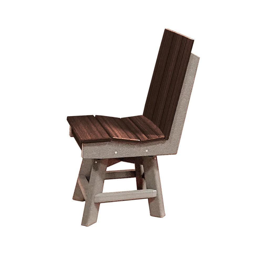 Perfect Choice Furniture Recycled Plastic Stanton Swivel Dining Height Armless Chair - LEAD TIME TO SHIP 4 WEEKS OR LESS