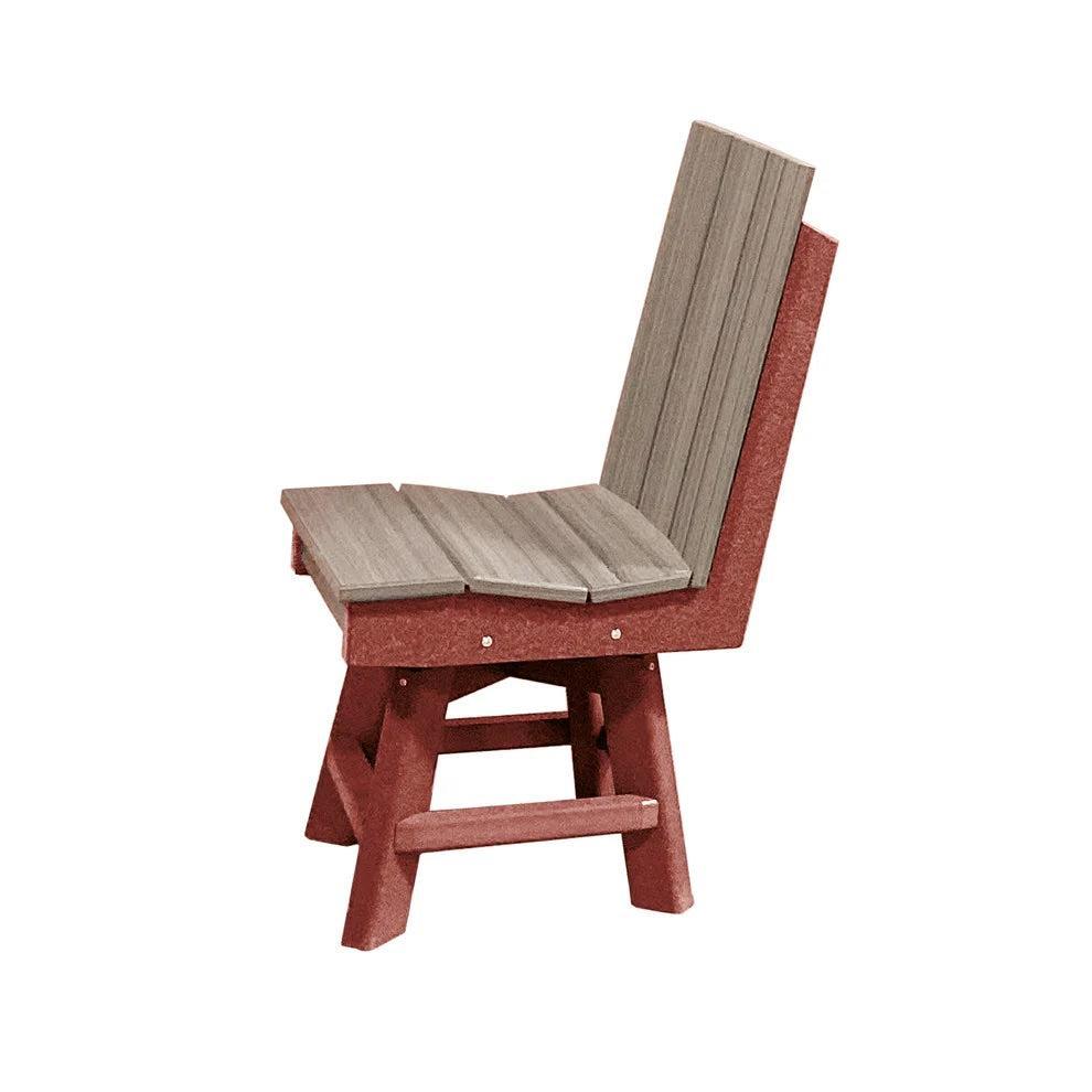 Perfect Choice Furniture Recycled Plastic Stanton Swivel Dining Height Armless Chair - LEAD TIME TO SHIP 4 WEEKS OR LESS