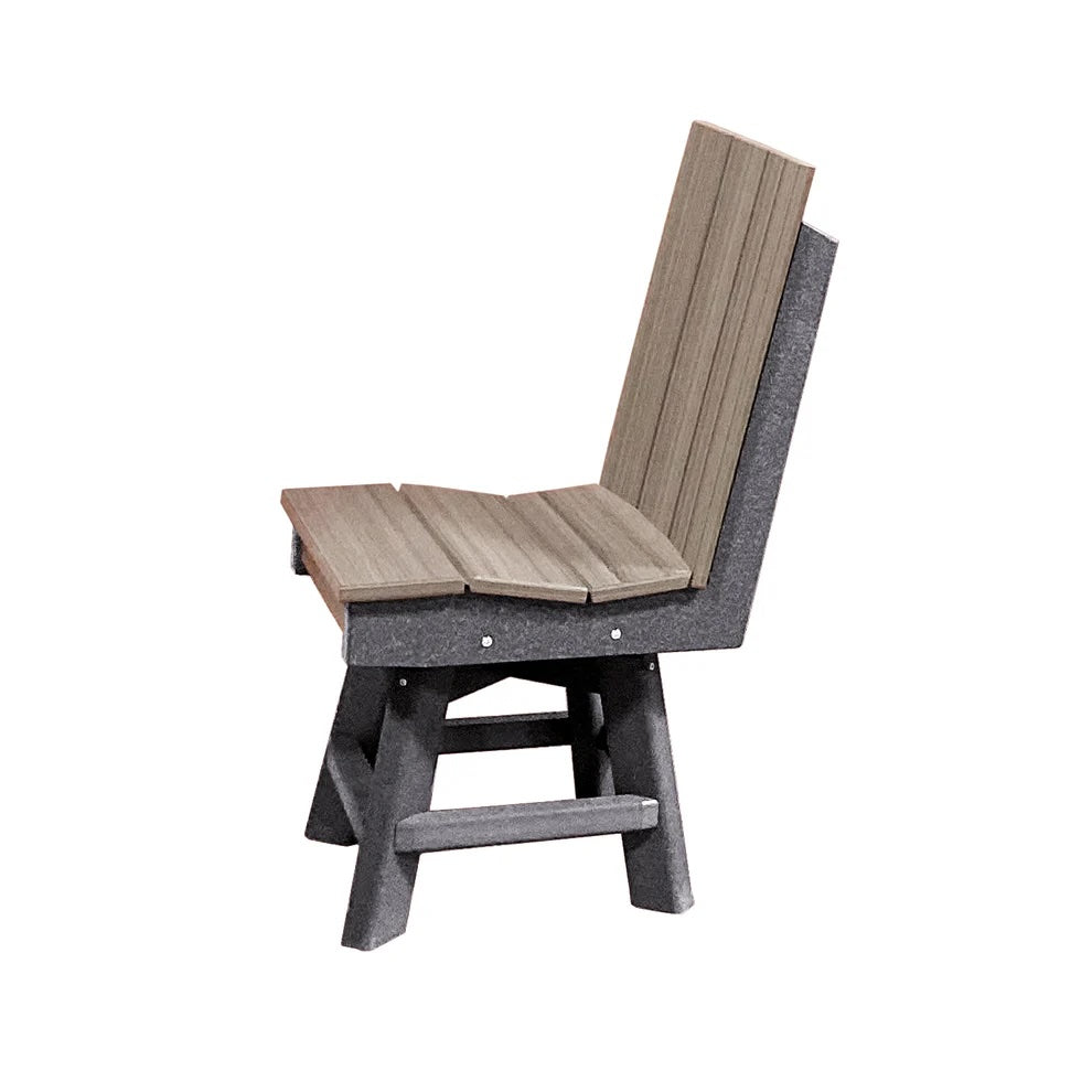 Perfect Choice Furniture Recycled Plastic Stanton Swivel Dining Height Armless Chair - LEAD TIME TO SHIP 4 WEEKS OR LESS