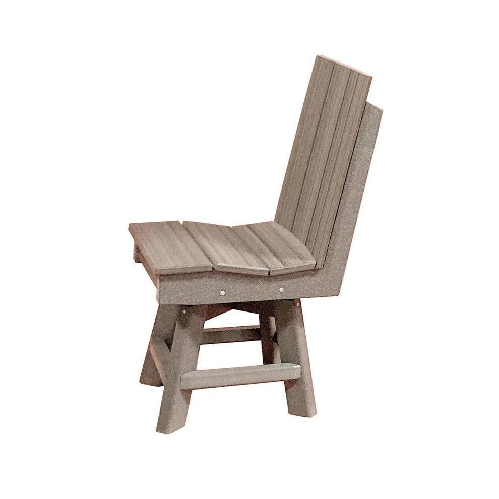 Perfect Choice Furniture Recycled Plastic Stanton Swivel Dining Height Armless Chair - LEAD TIME TO SHIP 4 WEEKS OR LESS