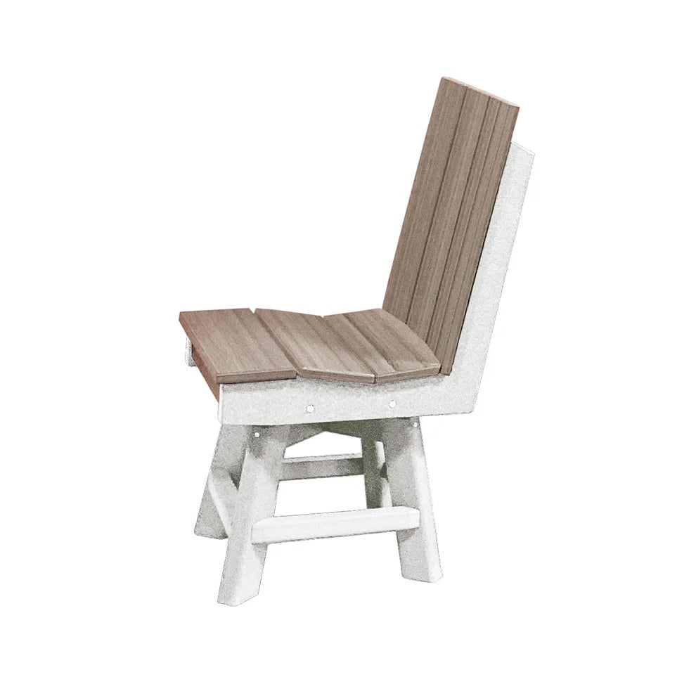 Perfect Choice Furniture Recycled Plastic Stanton Swivel Dining Height Armless Chair - LEAD TIME TO SHIP 4 WEEKS OR LESS