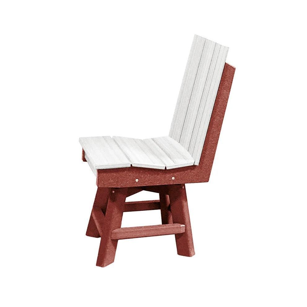 Perfect Choice Furniture Recycled Plastic Stanton Swivel Dining Height Armless Chair - LEAD TIME TO SHIP 4 WEEKS OR LESS