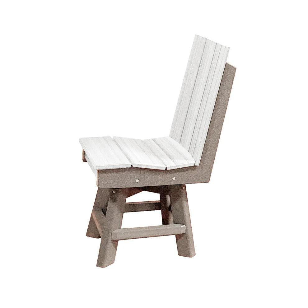 Perfect Choice Furniture Recycled Plastic Stanton Swivel Dining Height Armless Chair - LEAD TIME TO SHIP 4 WEEKS OR LESS