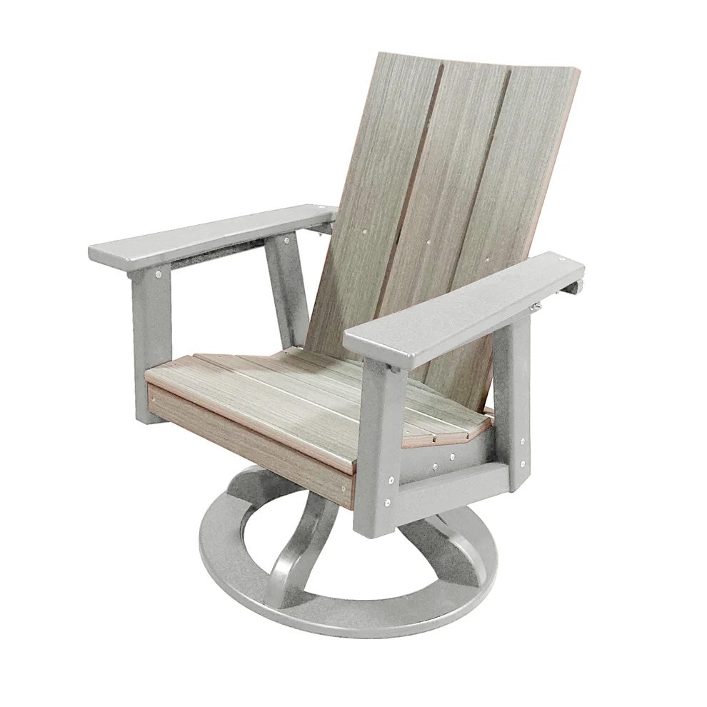 Perfect Choice Furniture Recycled Plastic Stanton Swivel Rocking Dining Arm Chair - LEAD TIME TO SHIP 4 WEEKS OR LESS