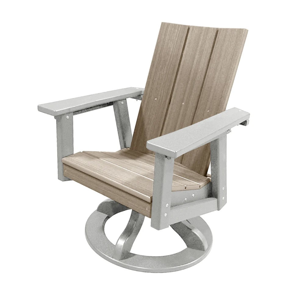 Perfect Choice Furniture Recycled Plastic Stanton Swivel Rocking Dining Arm Chair - LEAD TIME TO SHIP 4 WEEKS OR LESS