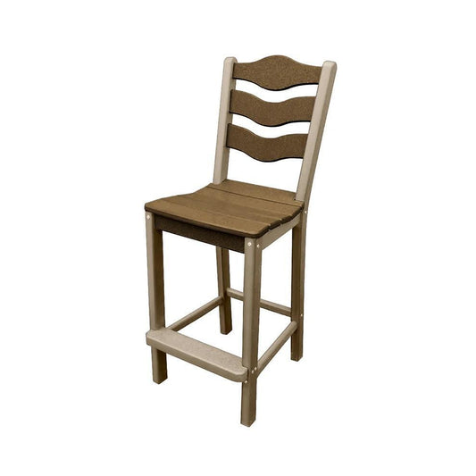 Perfect Choice Recycled Plastic Traditional Bar Height Standard Armless Chair - LEAD TIME TO SHIP 4 WEEKS OR LESS