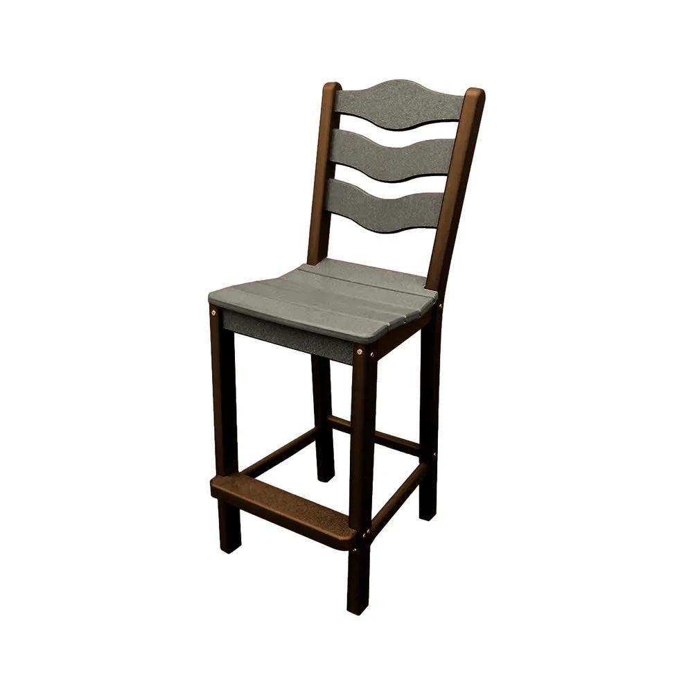 Perfect Choice Recycled Plastic Traditional Bar Height Standard Armless Chair - LEAD TIME TO SHIP 4 WEEKS OR LESS