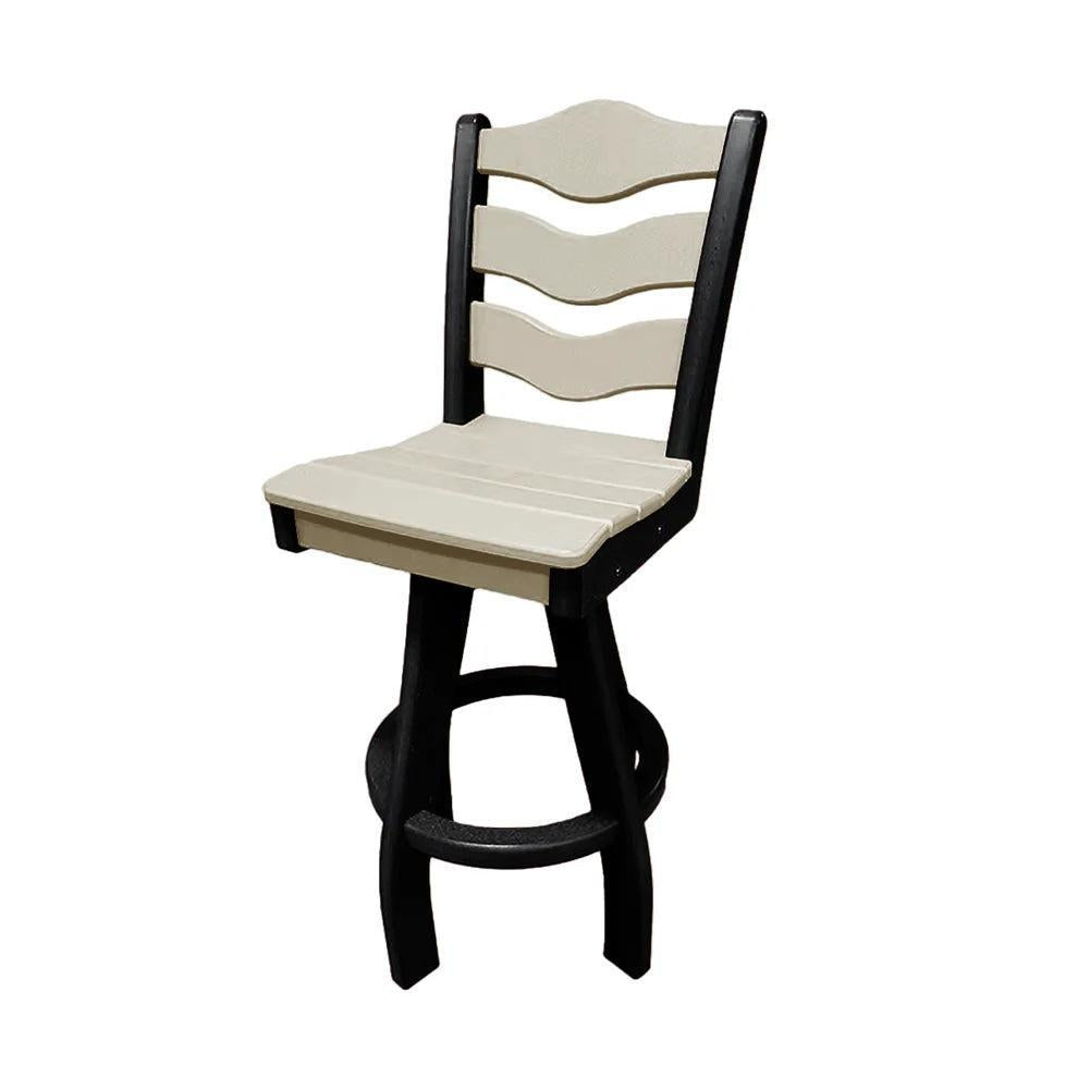 Perfect Choice Recycled Plastic Traditional Bar Height Swivel Armless Chair - LEAD TIME TO SHIP 5 WEEKS OR LESS