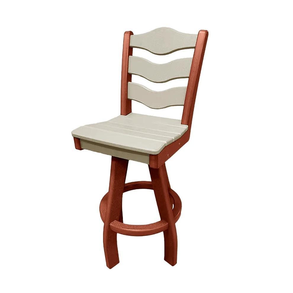 Perfect Choice Recycled Plastic Traditional Bar Height Swivel Armless Chair - LEAD TIME TO SHIP 5 WEEKS OR LESS