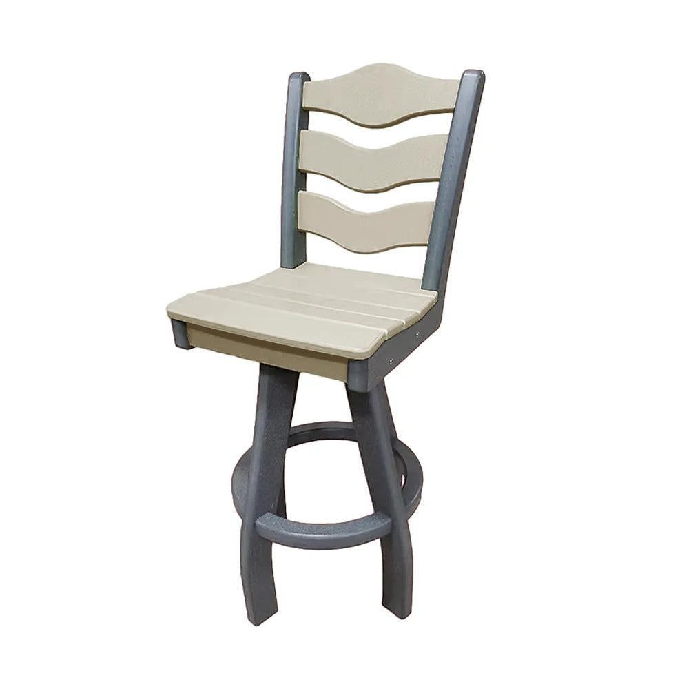Perfect Choice Recycled Plastic Traditional Bar Height Swivel Armless Chair - LEAD TIME TO SHIP 5 WEEKS OR LESS