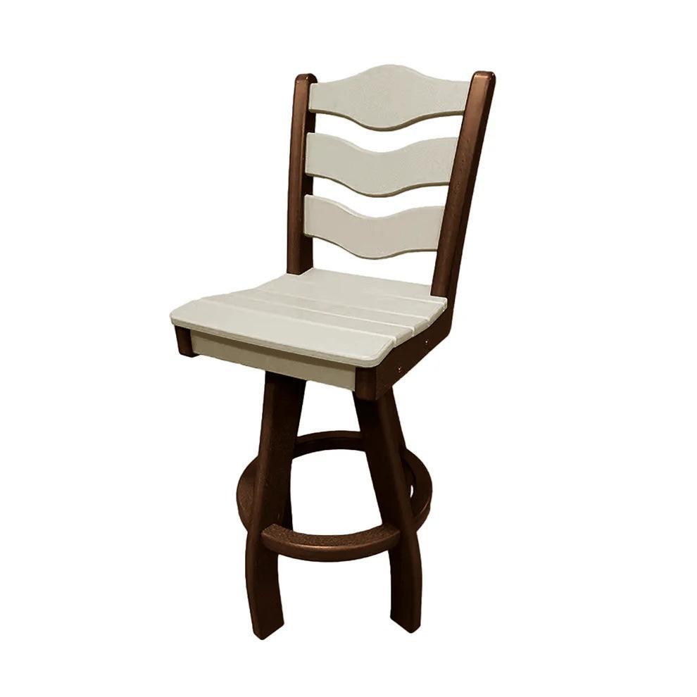 Perfect Choice Recycled Plastic Traditional Bar Height Swivel Armless Chair - LEAD TIME TO SHIP 5 WEEKS OR LESS