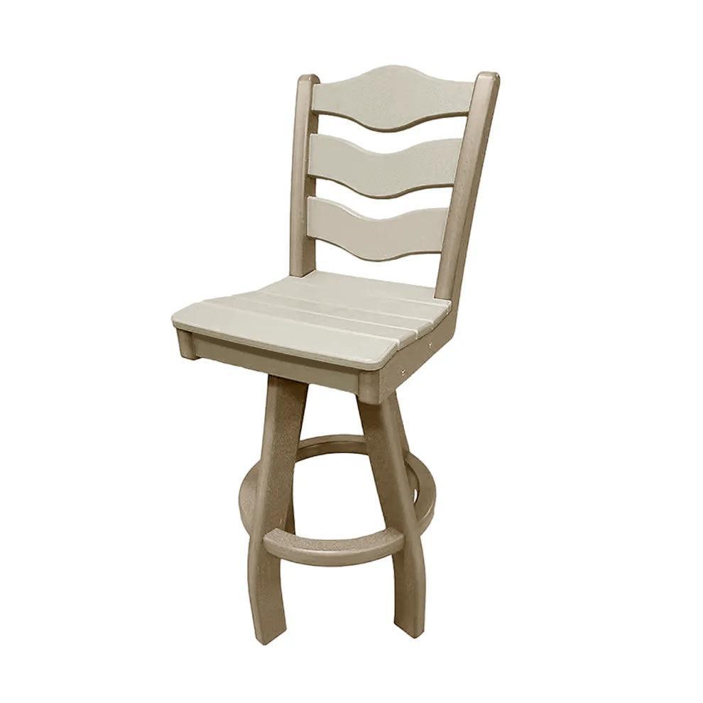 Perfect Choice Recycled Plastic Traditional Bar Height Swivel Armless Chair - LEAD TIME TO SHIP 5 WEEKS OR LESS