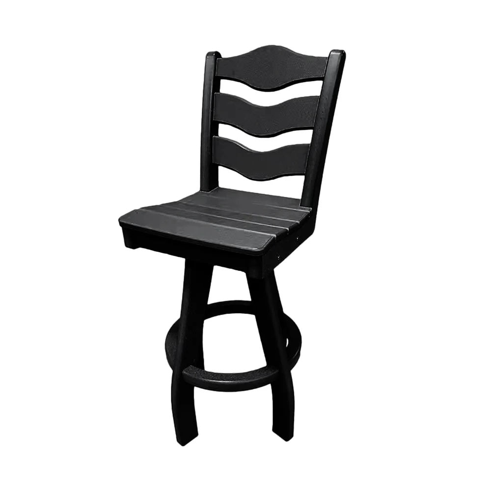 Perfect Choice Recycled Plastic Traditional Bar Height Swivel Armless Chair - LEAD TIME TO SHIP 5 WEEKS OR LESS
