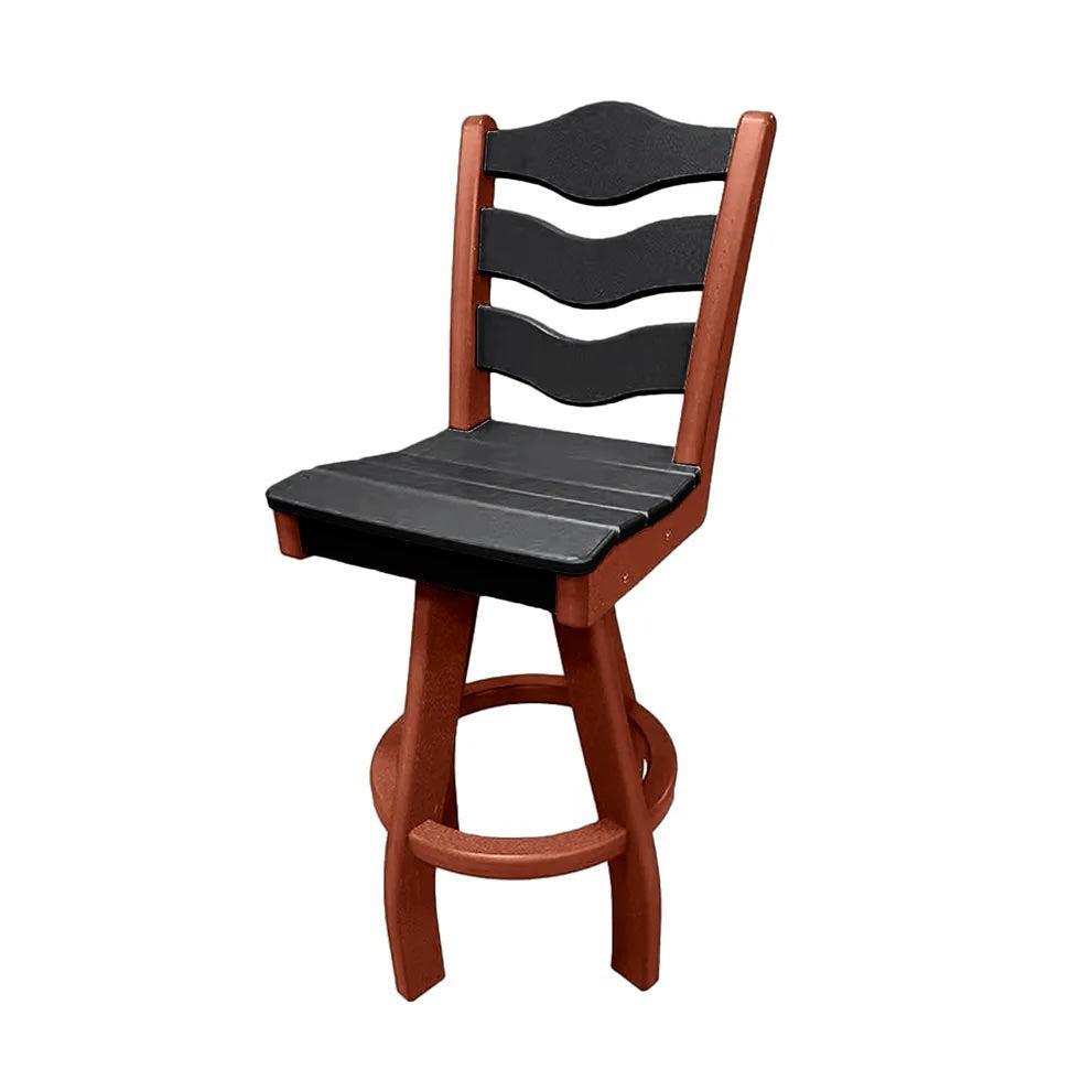 Perfect Choice Recycled Plastic Traditional Bar Height Swivel Armless Chair - LEAD TIME TO SHIP 5 WEEKS OR LESS