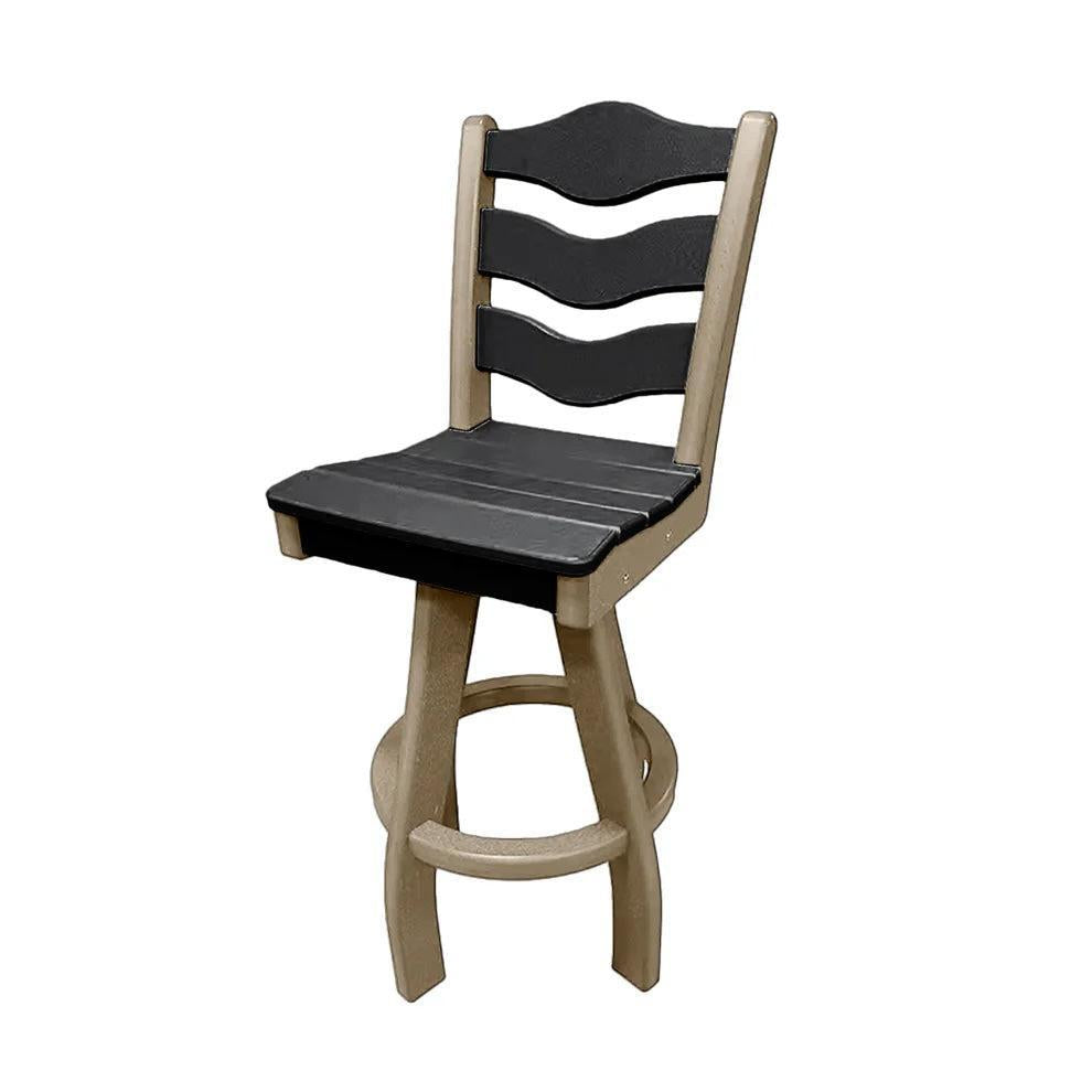 Perfect Choice Recycled Plastic Traditional Bar Height Swivel Armless Chair - LEAD TIME TO SHIP 5 WEEKS OR LESS
