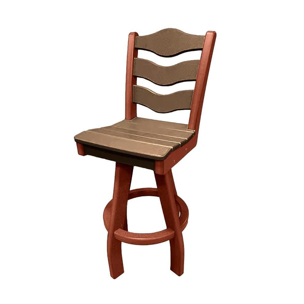 Perfect Choice Recycled Plastic Traditional Bar Height Swivel Armless Chair - LEAD TIME TO SHIP 5 WEEKS OR LESS