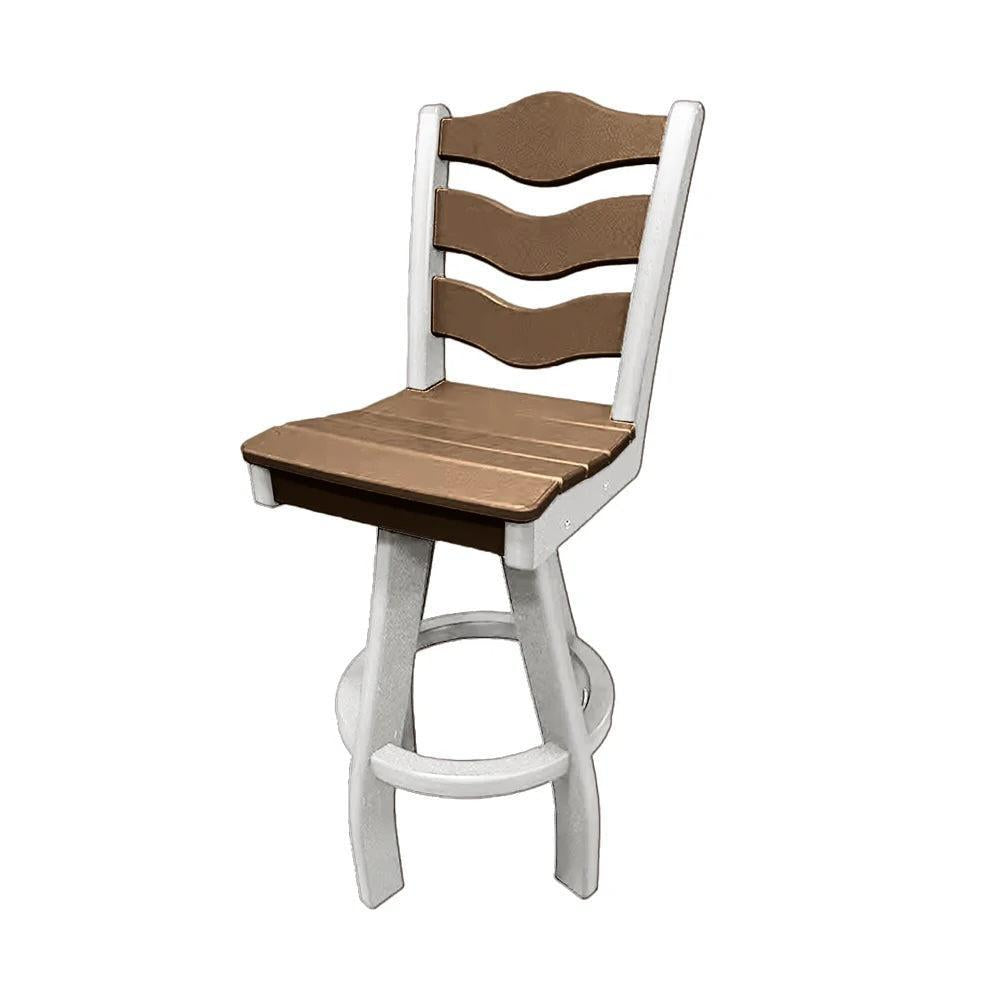 Perfect Choice Recycled Plastic Traditional Bar Height Swivel Armless Chair - LEAD TIME TO SHIP 5 WEEKS OR LESS