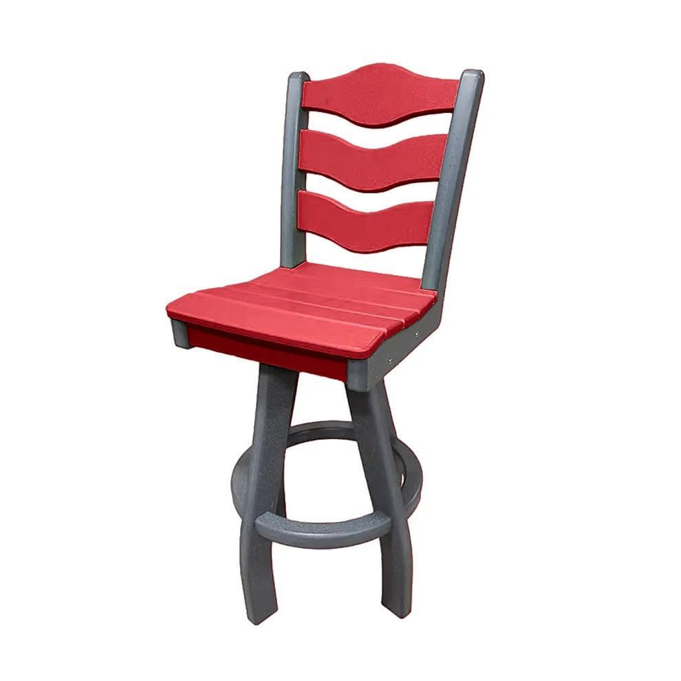 Perfect Choice Recycled Plastic Traditional Bar Height Swivel Armless Chair - LEAD TIME TO SHIP 5 WEEKS OR LESS