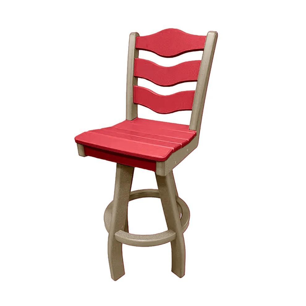 Perfect Choice Recycled Plastic Traditional Bar Height Swivel Armless Chair - LEAD TIME TO SHIP 5 WEEKS OR LESS